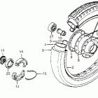 NC50 Front wheel @ front brake panel