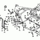 CB1000C Frame @ oil cooler
