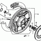 CX650T Заднее колесо