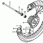 CR80R Cr80r'80 front wheel 81-83