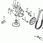 VT750C Oil pump @ oil filter