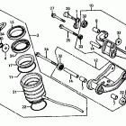 CX650T Задний амортизатор