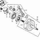 CR80R Crankshaft @ piston 83
