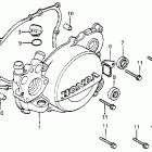 CR250R Крышка картера левая
