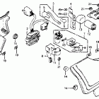 CB750SC Side cover @ rectifier  @ spark unit