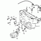 GL1100A Transmission cover @ water pump