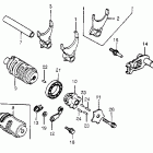 CR480R Вилка переключения передач