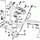 GL650 Handlebar @ top bridge @ key set