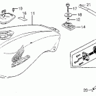 CB550SC Топливный бак