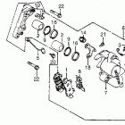 CX650C Передний тормозной суппорт