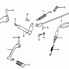 CB750SC Brake pedal @ gearshift pedal