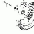 XR200R Переднее колесо