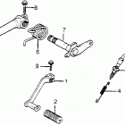 CB1100F Brake pedal @ gearshift pedal