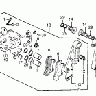 CB1100F Передний тормозной суппорт