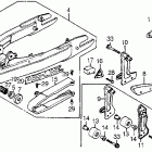XR200R Swingarm @ chain case