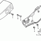 CR125R Seat @ side cover 83