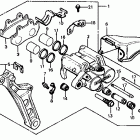 CX650T Задний суппорт тормозной