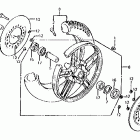 VT750C Переднее колесо
