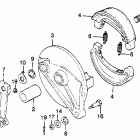 CM450E Задний тормоз