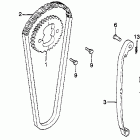 CM450E Цепь ГРМ и натяжитель