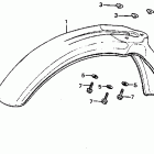 CR80R Переднее крыло