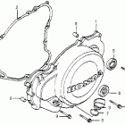 CR480R Крышка картера левая