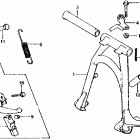 CB750F Подножка