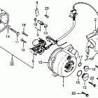 CB125S Left crankcase cover  @ alternator 81-82