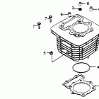 XL500R Цилиндр