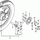 CB125S Заднее колесо