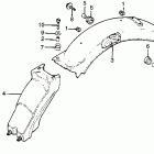 CB125S Заднее крыло