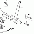 CB750F Steering stem @ horn