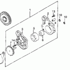 XL500R Масляный насос