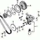 GL500 Oil pump @ primary drive gear