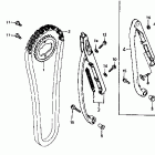 XR500R Cam chain @ tensioner 81-82