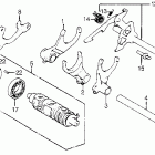 CB900F Вилка переключения передач