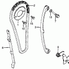 CB125S Цепь ГРМ и натяжитель