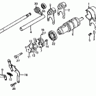 CB650 Вилка переключения передач