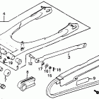 CM250C Swingarm @ chain case 82