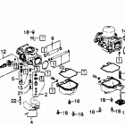 GL1100 Carb. component parts 1