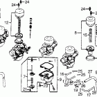 CBX Carburetor comp. parts