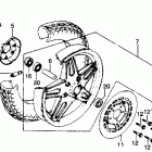 CB450T Переднее колесо