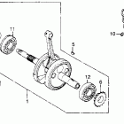XL500R Коленвал и поршни