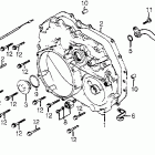 CX500TC Кожух трансмиссии