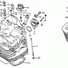 CB125S Cylinder head @ cylinder