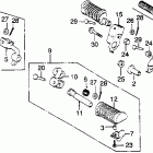 CB900C Подножки