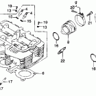 CB450T Головка цилиндра
