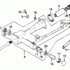 CB900C Swingarm @ drive shaft