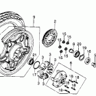 CB450SC Rear wheel 82