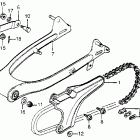 CT70 Swingarm @ chain case